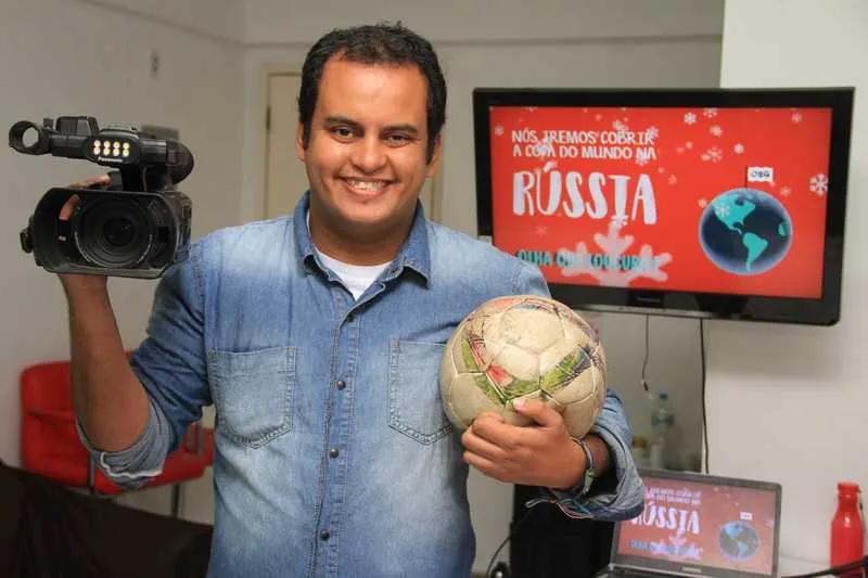 O repórter Rennan Rebello que foi um dos idealizadores do projeto ‘Tá Russo’, produzirá reportagens diárias em solo russo