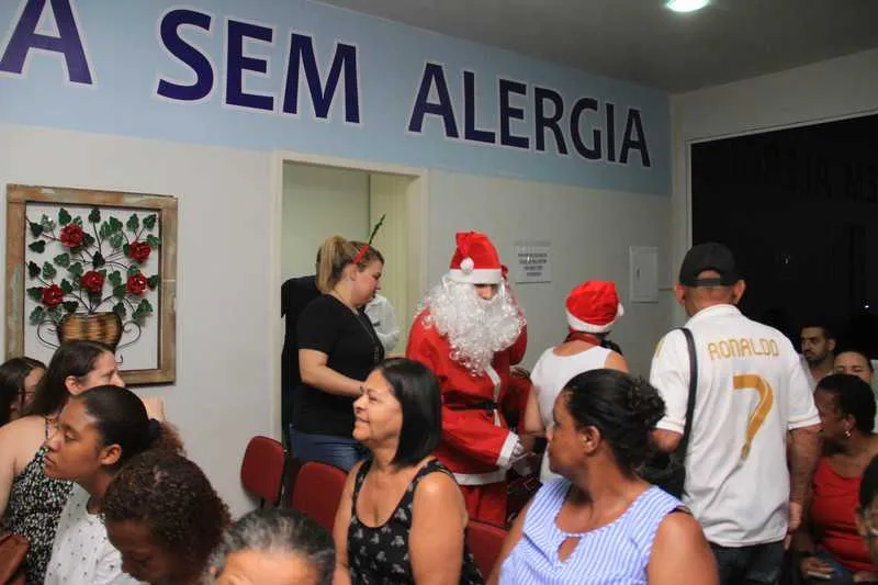 Papai Noel no Viva sem alergia