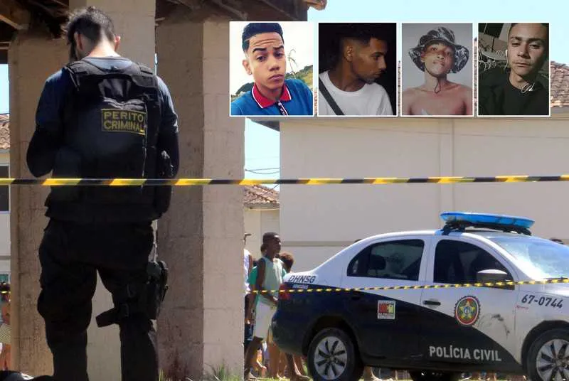 Os jovens foram obrigados a se deitar e depois receberam tiros de pistola à curta distância 
