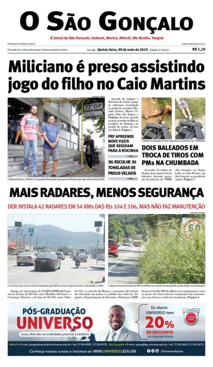 Imagem ilustrativa da imagem Edição do dia 9 de maio de  2019