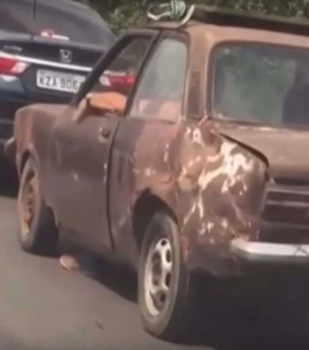  Veículo foi flagrado no Viaduto de Campo Grande, Zona Oeste