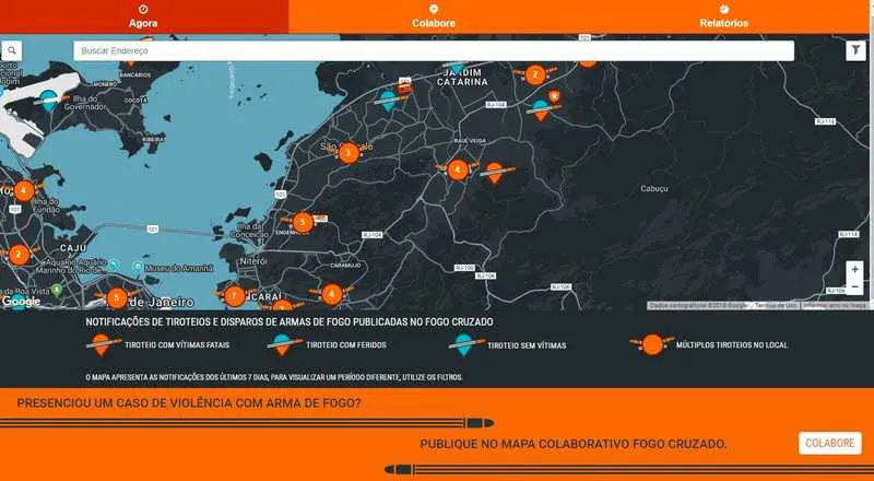 Segundo dados do aplicativo Fogo Cruzado, o nº de tiroteios na cidade dobrou de 2017 para 2018