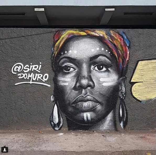 Imagem ilustrativa da imagem Tais Araújo publica trabalho de grafiteiro gonçalense no Instagram