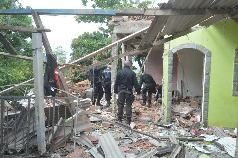 Força da explosão foi tanta que destruiu completamente a residência