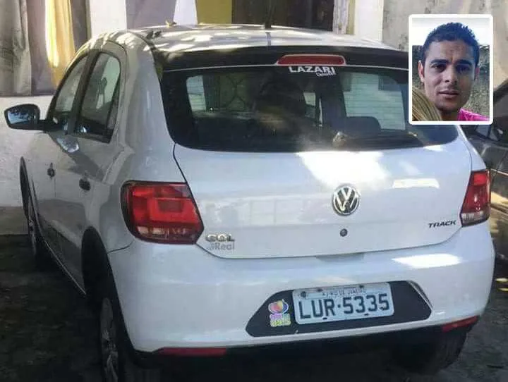 Veículo de Anderson, um Gol branco, foi levado pelos criminosos