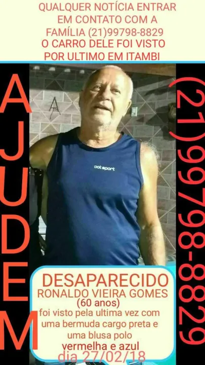 Ronaldo está desaparecido desde a última quarta-feira