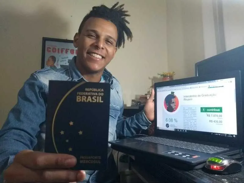 Rhuan é estudante de Ciências Sociais na Uerj e quer fazer intercâmbio em Moçambique