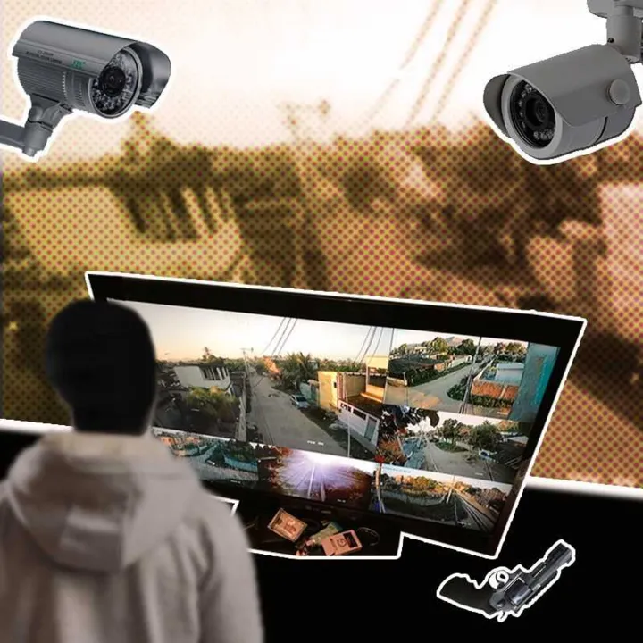 Pelo menos, seis câmeras vigiavam as ruas do bairro