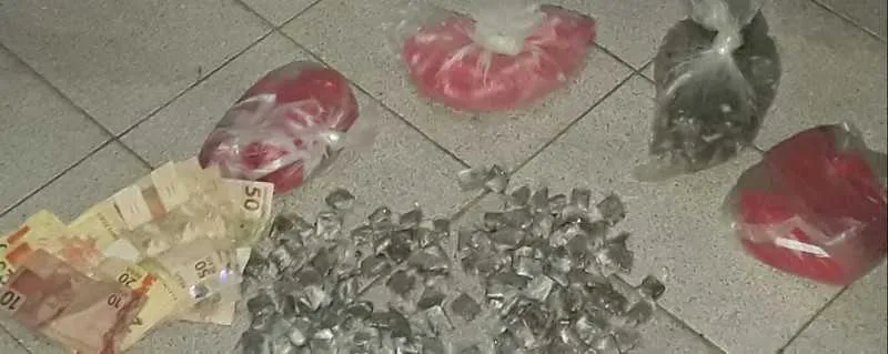 Ele estava com cocaína e maconha