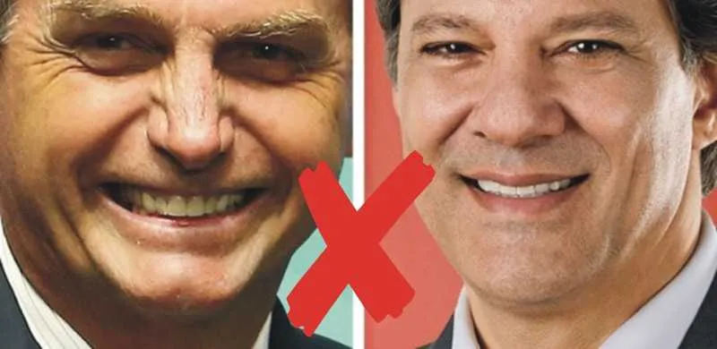 Imagem ilustrativa da imagem Jair Bolsonaro e Fernando Haddad fazem 2º turno pela presidência