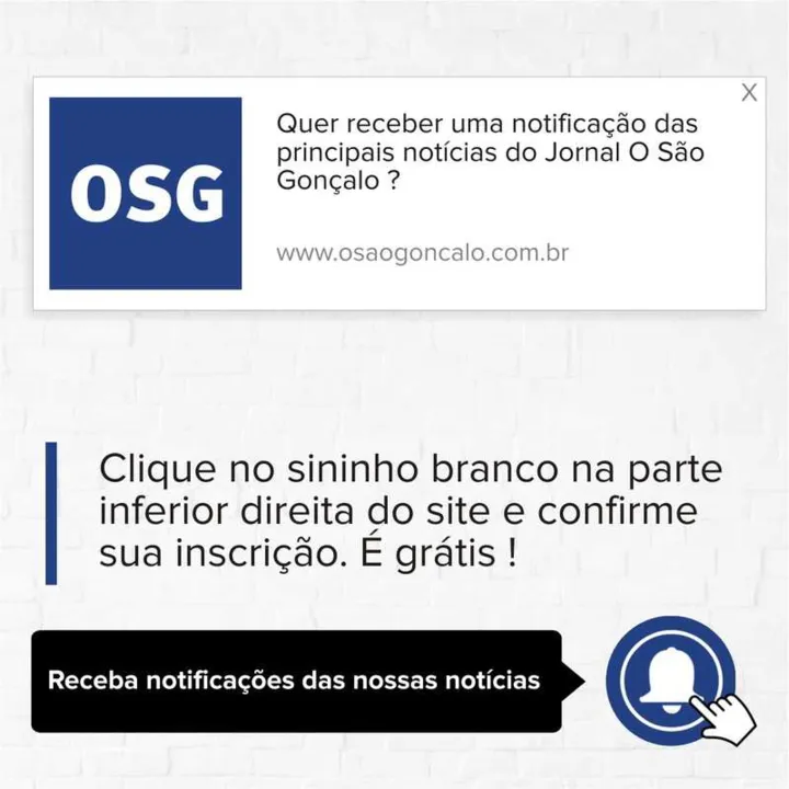 Imagem ilustrativa da imagem Saiba como receber notificações das principais notícias do O São Gonçalo no seu celular