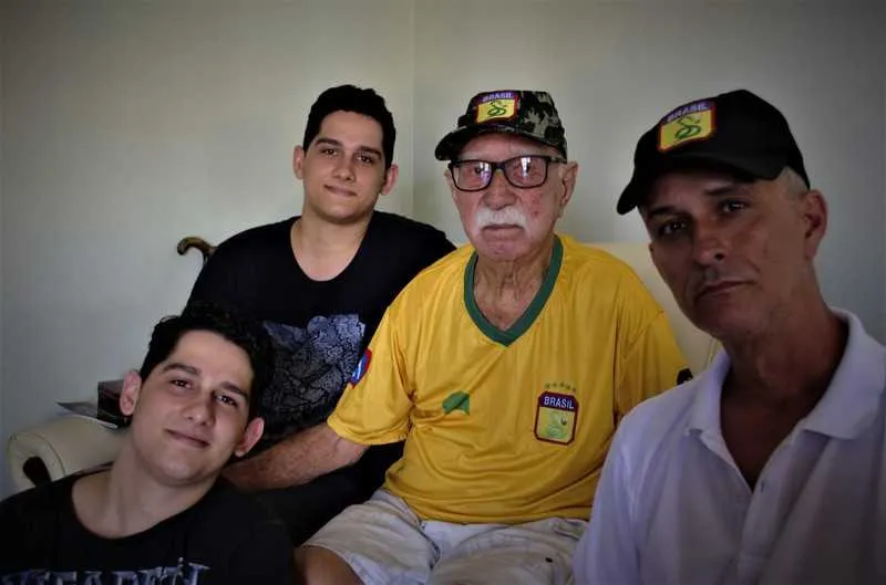  Veterano Walfrid de Moraes, 97, foi encontrado pelo trio em SG