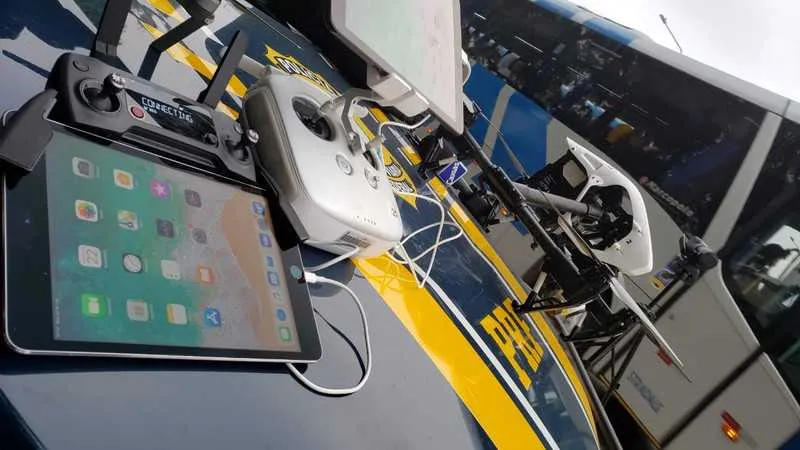 Até o momento, foram adquiridos sete drones para operações