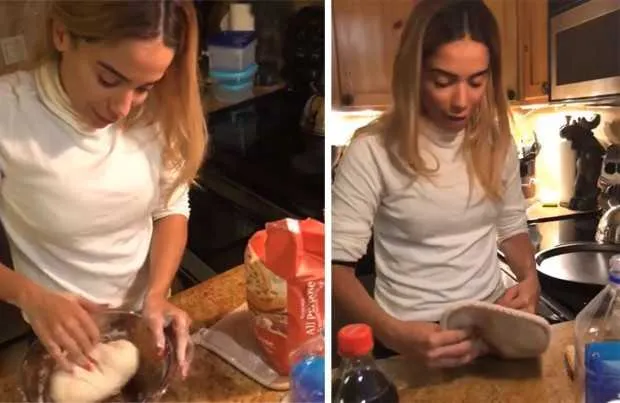 De férias, Anitta compartilhou um momento na cozinha ao lado do maridão, essa semana, enquanto fazia uma pizza. “Isso é para quem diz que você não bota a mão na massa. Aos críticos”, brincou Thiago Magalhães. “Essa pizza é levinha. Eu ensinei ela lá na Ana Maria Braga. O Leandro Hassum disse que só dá ela na casa dele. Só leva água, fermento, sal, açúcar e um pouquinho de óleo”, explica a cantora.