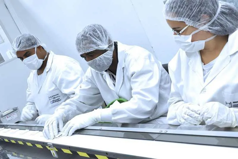 O teste exibe o resultado em 15 minutos 