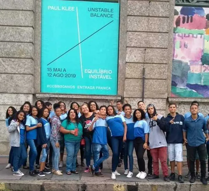 Imagem ilustrativa da imagem Alunos de escola pública do Jóquei, em São Gonçalo, visitam CCBB, no Centro do Rio