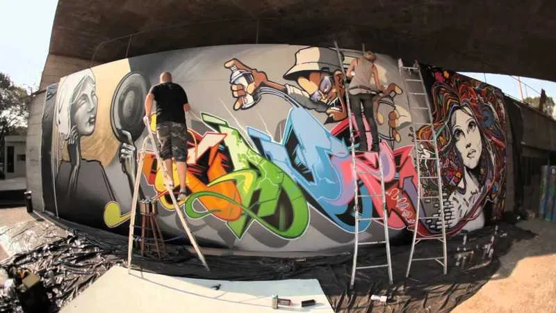 Cinco bairros do município estão com novos locais autorizados para a arte da grafitagem