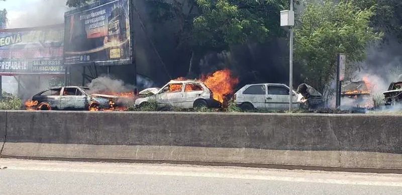 Um das faixas ficaram interditadas 
