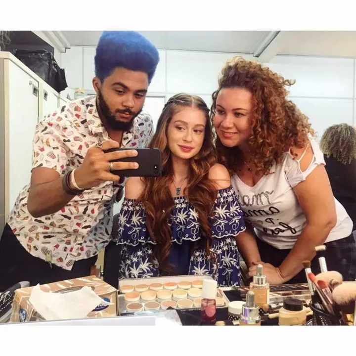 O gonçalense teve a oportunidade de maquiar grandes nomes como a atriz Marina Rui Barbosa