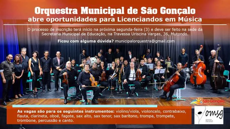Ao todo, serão cerca de 30 vagas