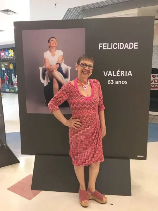 Valéria Peçanha é uma das modelos da exposição