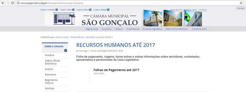 Ao acessar o portal, é possível verificar mudanças feitas na terça, após denúncia veiculada em OSG