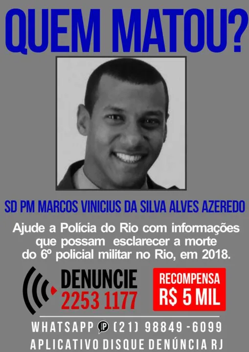 Informações sobre localização dos envolvidos podem ser repassadas para o WhatsApp (21) 98849-6099