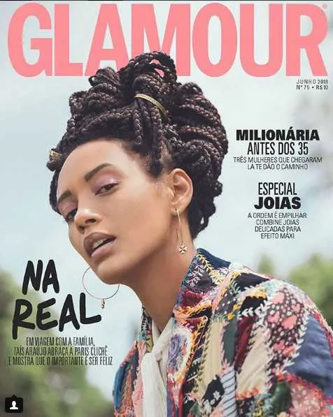 Taís Araújo será o destaque na “Glamour” de junho. Ela explica que essa edição é muito especial, já que reportagem é sobre uma viagem que fez com a mãe e a irmã, e o texto foi escrito por ela mesma. Entre agradecimentos e explicações no Instagram, ela fez um pedido aos internautas: “Adoraria que vocês lessem porque falo de amor e da importância dessas duas mulheres na minha vida. E sobre como é lindo quando o amor impera, apesar das diferenças “, escreveu.