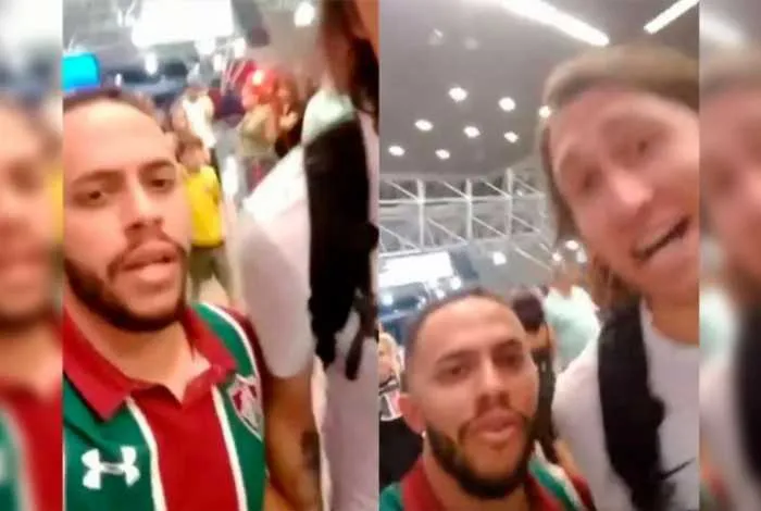 Torcedor do Fluminense faz piada com Cássio em aeroporto após jogo 