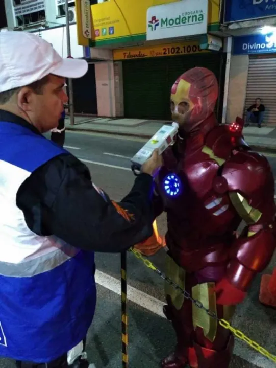 Ele estava sem habilitação