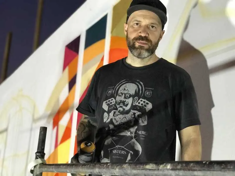 O painel de Marcelo Eco estará exposto no lançamento do Jardim Central.