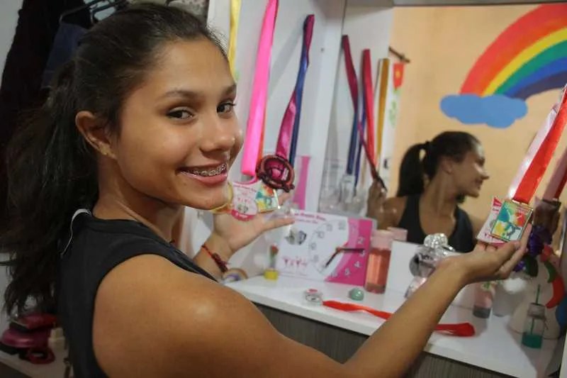 Amanda começou os treinos há três anos e vem se destacando no esporte