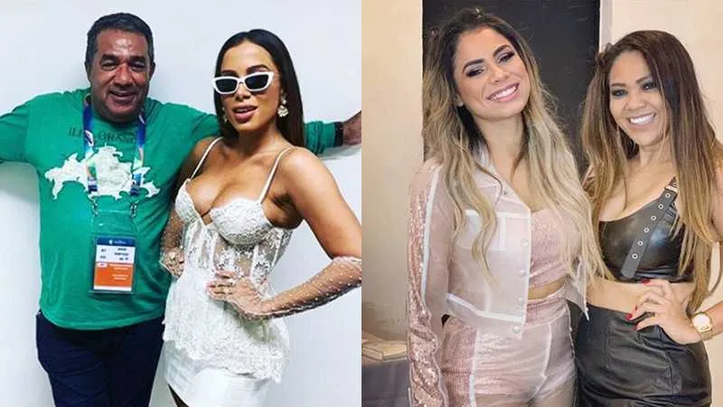Pai de Anitta e mãe de Lexa flertam nos bastidores de clipe das meninas 