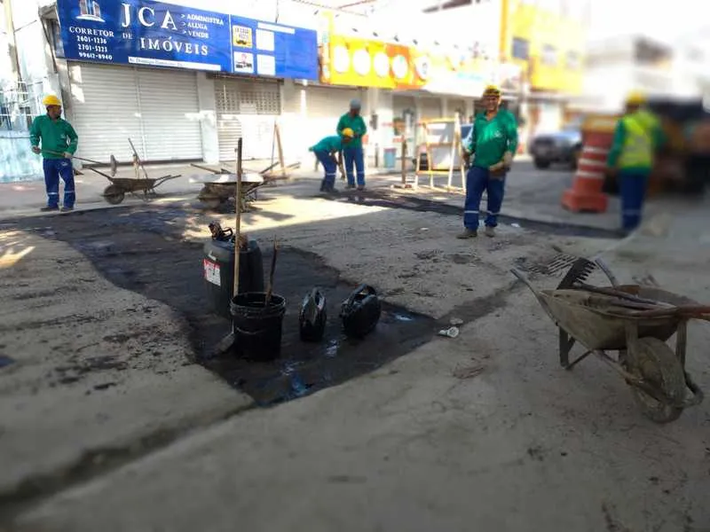 Imagem ilustrativa da imagem Obras de pavimentação na Trindade, em São Gonçalo, são iniciadas