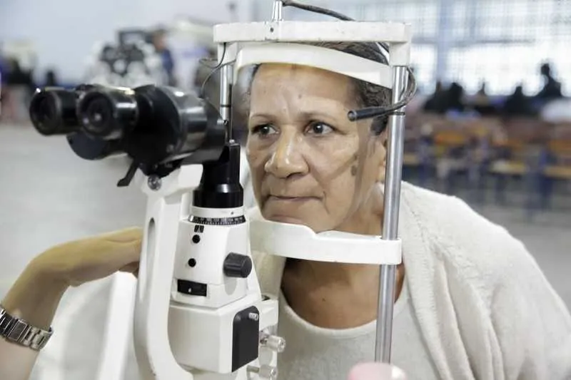 Os populares poderão fazer avaliação oftalmológica de graça