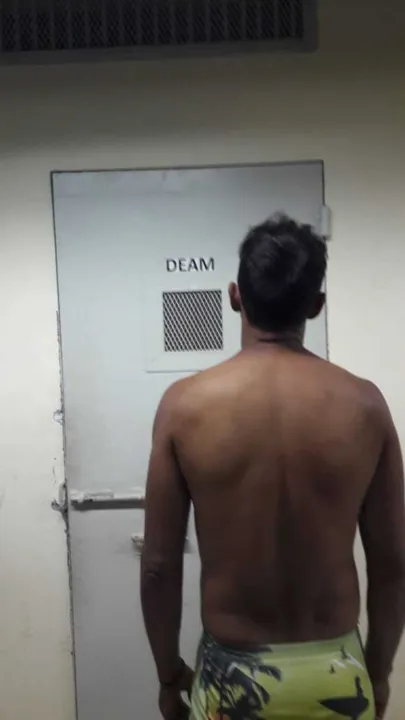 Um dos presos pelos policiais da DEAM 