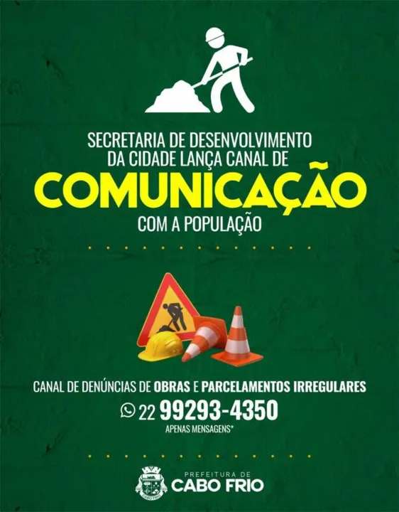 Informações devem ser repassadas por WhatsApp