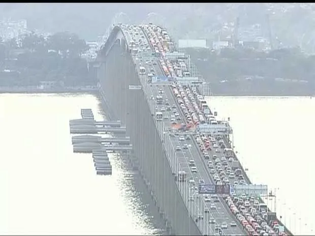 Tempo de travessia na ponte é de 22 minutos, no sentido Rio