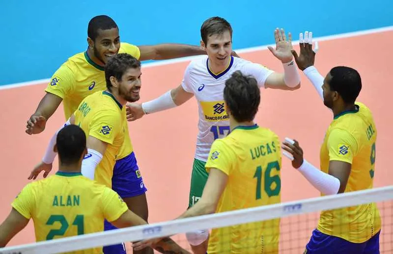 Brasil venceu o jogo por 3 sets a 0
