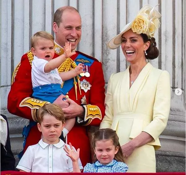 Kate e William são pais de George, Charlotte e Louis