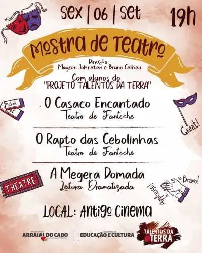 Evento acontece na  Casa do Educador