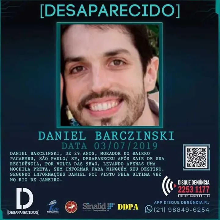 Daniel foi localizado com um perfuração no peito