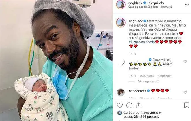 Nasce filho de ator com sua amiga 