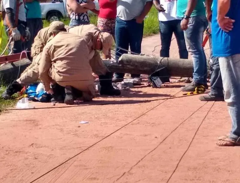 Vítima foi socorrida e internada