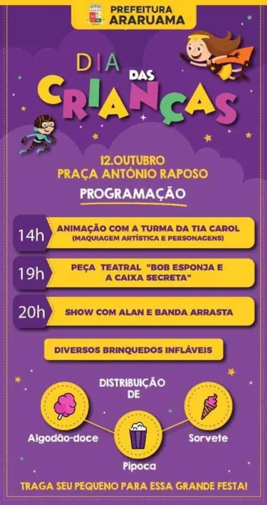 A  programação é gratuita 