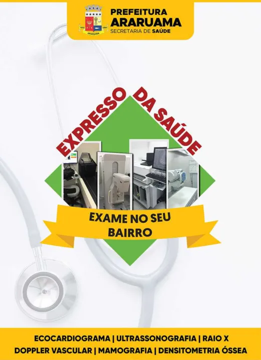 Serão realizados diversos exames 