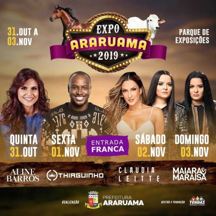 Expo 2019 acontece de 31 de outubro a 03 de novembro