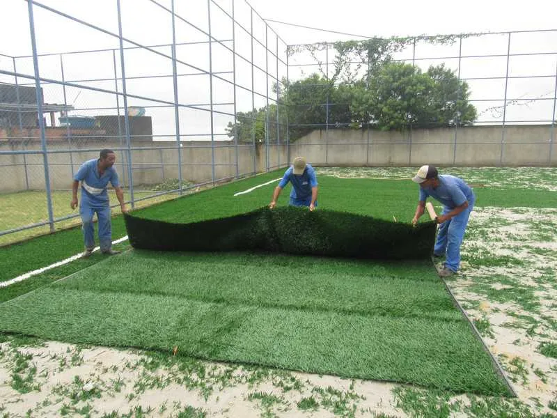 Imagem ilustrativa da imagem Centro Poliesportivo do Mutuá recebe reforma