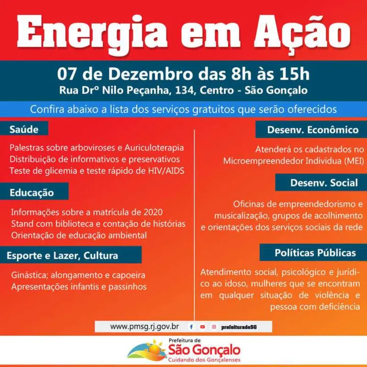 Serão disponibilizados diversos serviços gratuitos 