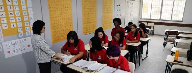 Três escolas públicas do Rio já oferecem o curso de coreano